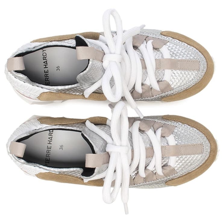 ピエールアルディスニーカートレックコメットマルチカラーピンクレディースPIERREHARDYNS04ZSANDPINKSILVER