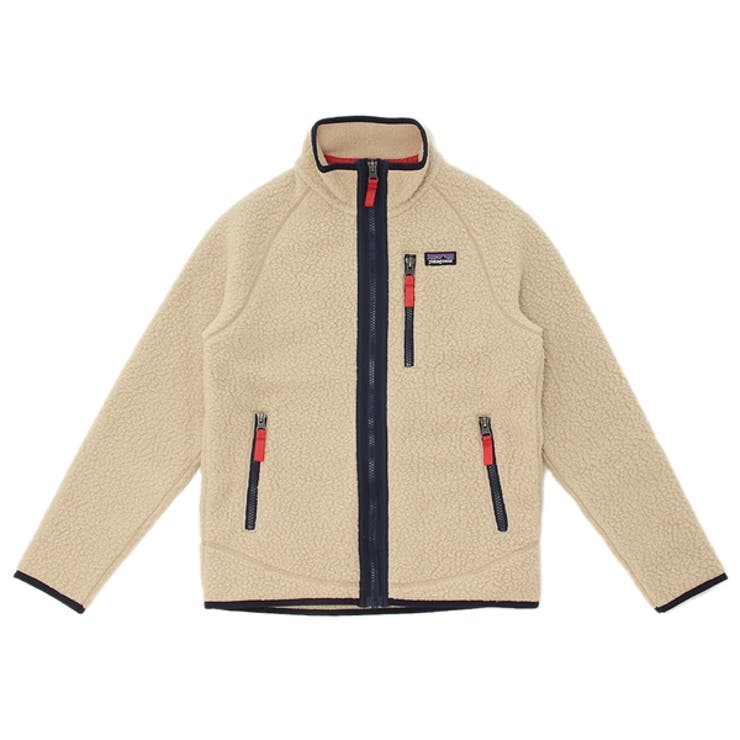 パタゴニアベビー服レトロジャケットベージュキッズPATAGONIAELKH