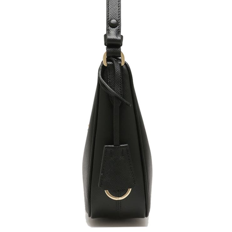 プラダショルダーバッグサフィアーノトライアングルロゴブラックレディースPRADA1BC204NZVJOMF0632