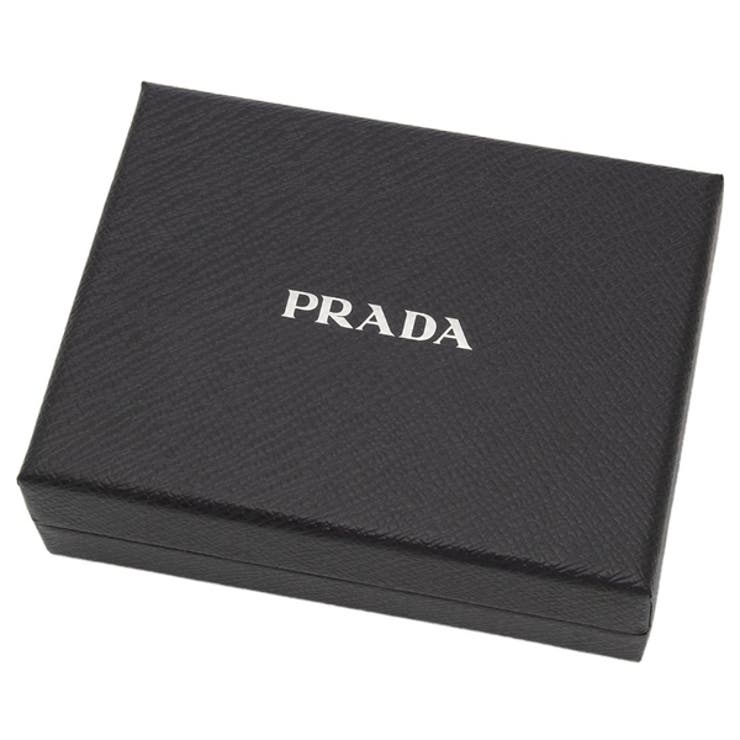 プラダカードケースサフィアーノトライアングルブラックレディースPRADA1MC122QHHF0002