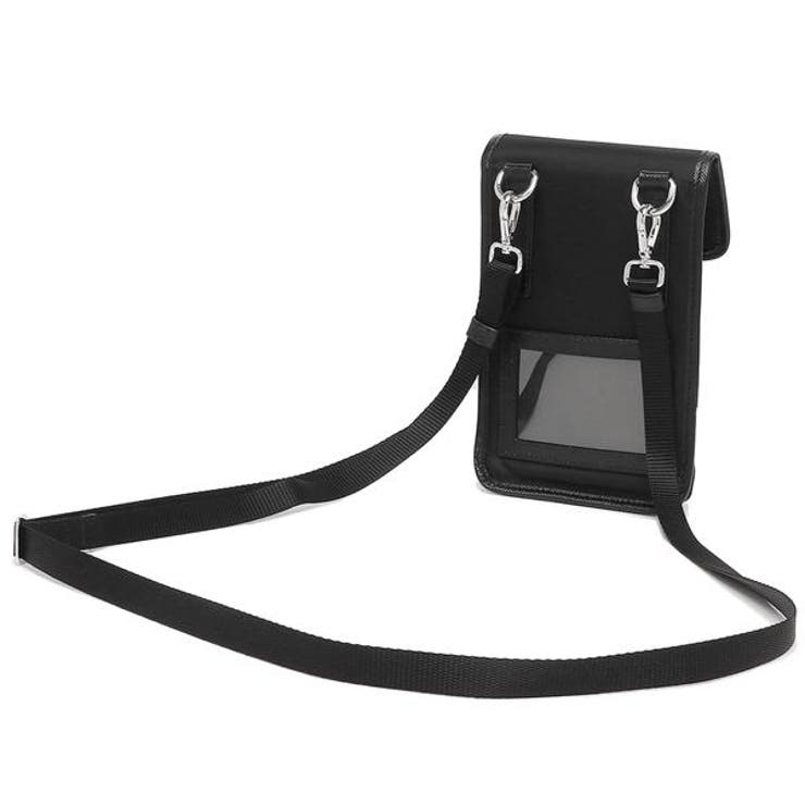 プラダショルダーバッグスマートフォンバッグリナイロンサフィアーノトライアングルロゴブラックメンズPRADA2ZH1092DMHF0002
