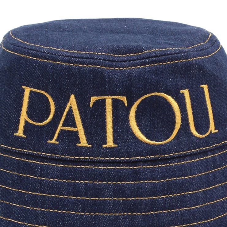 パトゥ帽子バケハデニムブルーイエローレディースPATOUAC0270008602D