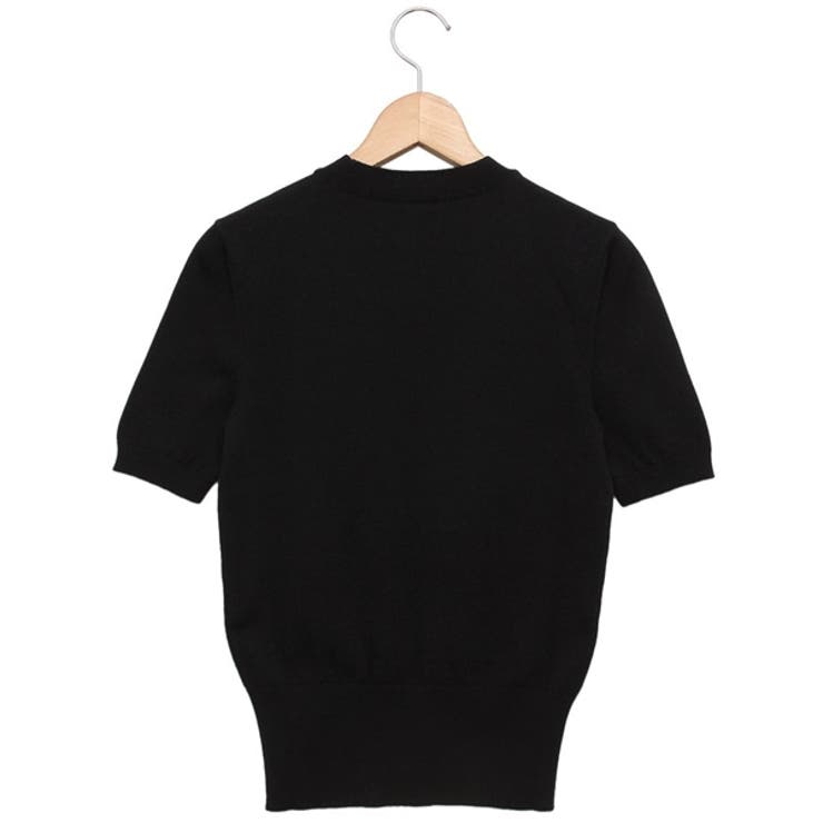 レディース PATOU パトゥ ロゴ 黒 ニット セーター Lサイズ 長袖
