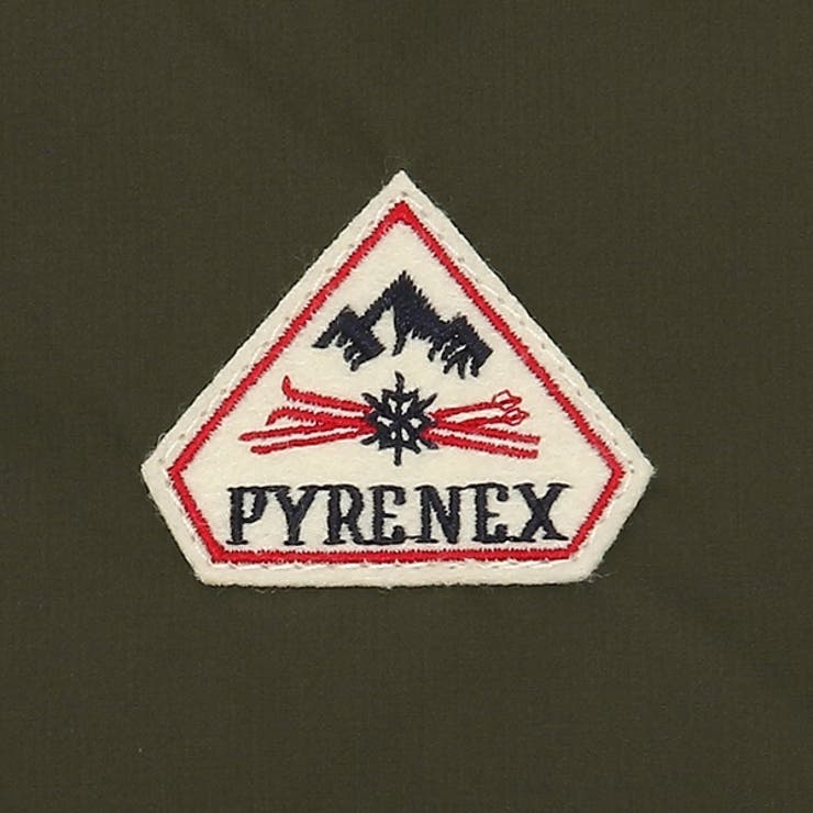 ピレネックスアウターダウンジャケットコートスプートニックミニリブトップベストカーキメンズPYRENEXHMS017DEEPKHAKI