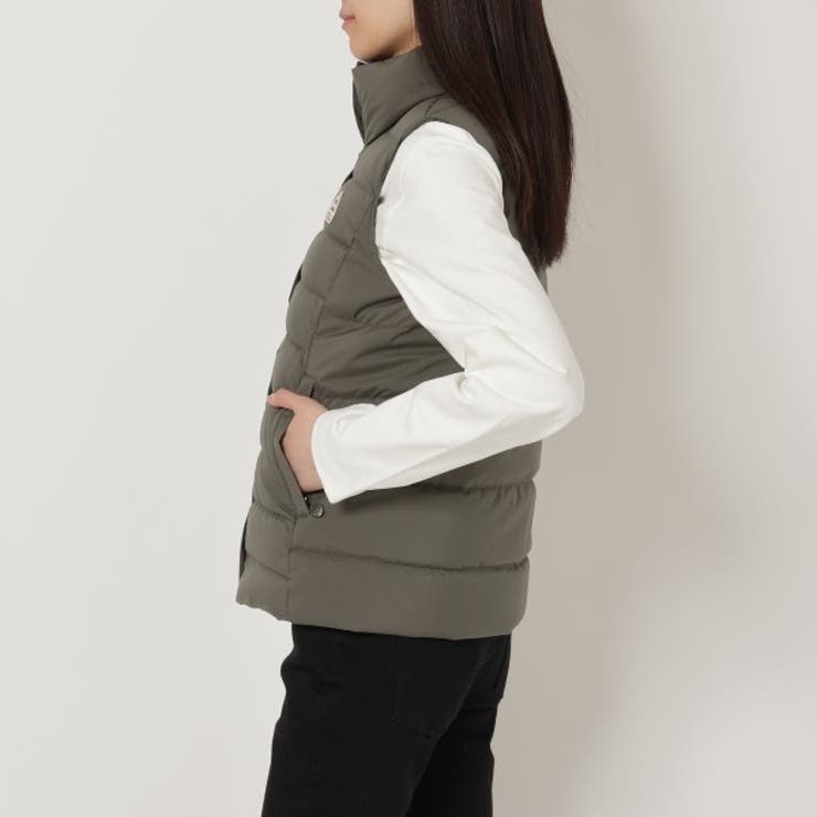 ピレネックスダウンジャケットコートスプートニックダウンベストカーキレディースPYRENEXHWS004DEEPKHAKI
