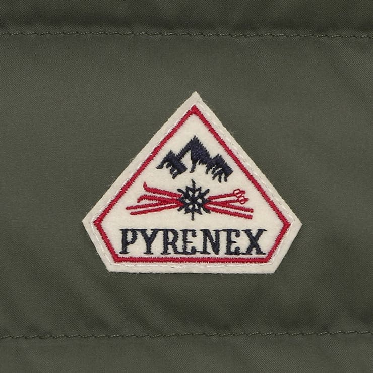 ピレネックスダウンジャケットコートスプートニックダウンベストカーキレディースPYRENEXHWS004DEEPKHAKI
