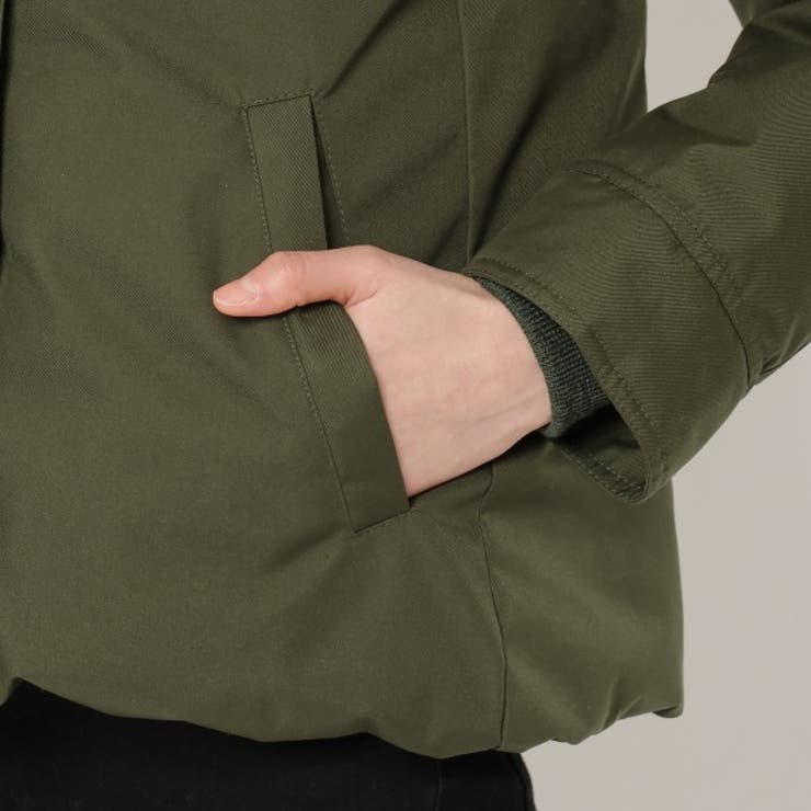 ピレネックスダウンジャケットコートシャーロットアウターカーキレディースPYRENEXHWU009DEEPKHAKI