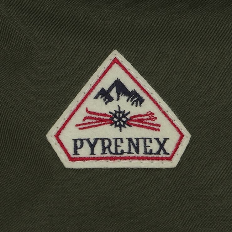 ピレネックスダウンジャケットコートシャーロットアウターカーキレディースPYRENEXHWU009DEEPKHAKI