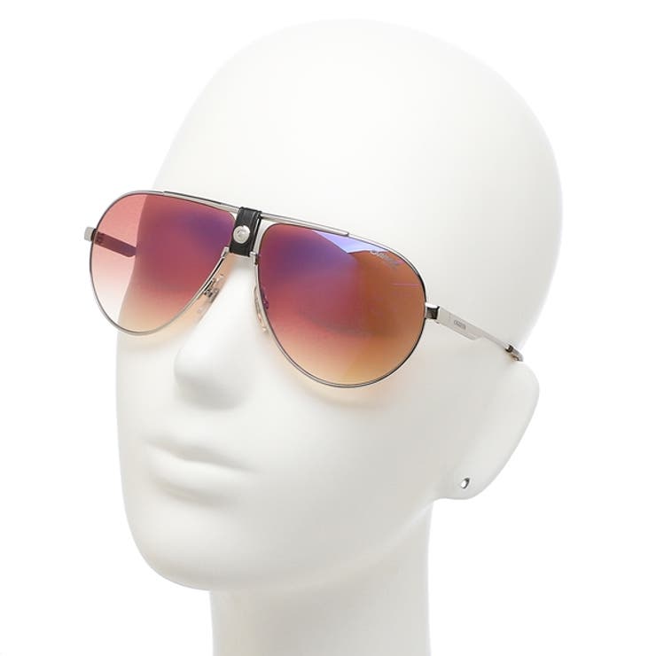 カレラサングラスアイウェアメンズ63サイズブラウンマルチシルバーCARRERA1033/S010A8ティアドロップ