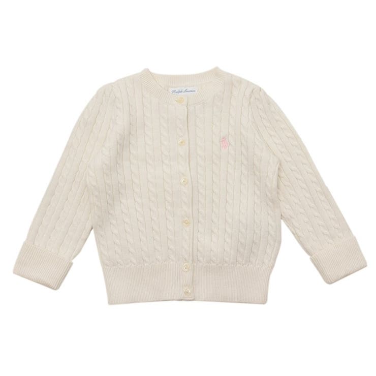 ポロラルフローレン ベビー服 ケーブルニットカーディガン[品番
