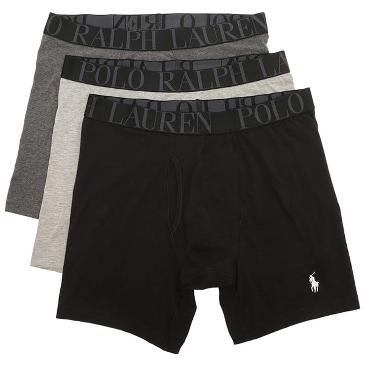 ポロラルフローレンインナーストレッチクラシックフィットブリーフ3枚セットグレーホワイトメンズRALPHLAURENNWBBP34KM
