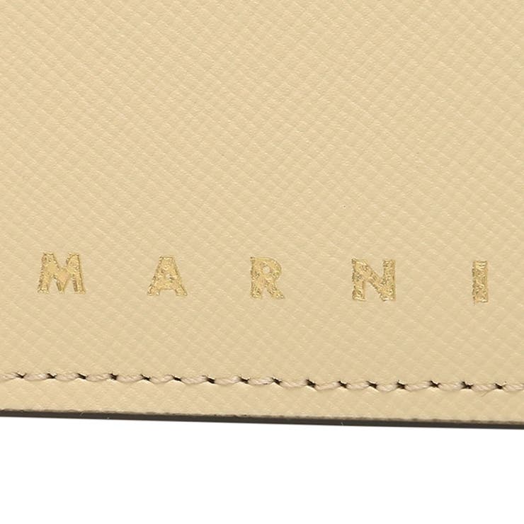 マルニ 二つ折り財布 サフィアーノレザー二つ折りウォレット マルニ 二つ折り財布 サフィアーノレザー二つ折りウォレット