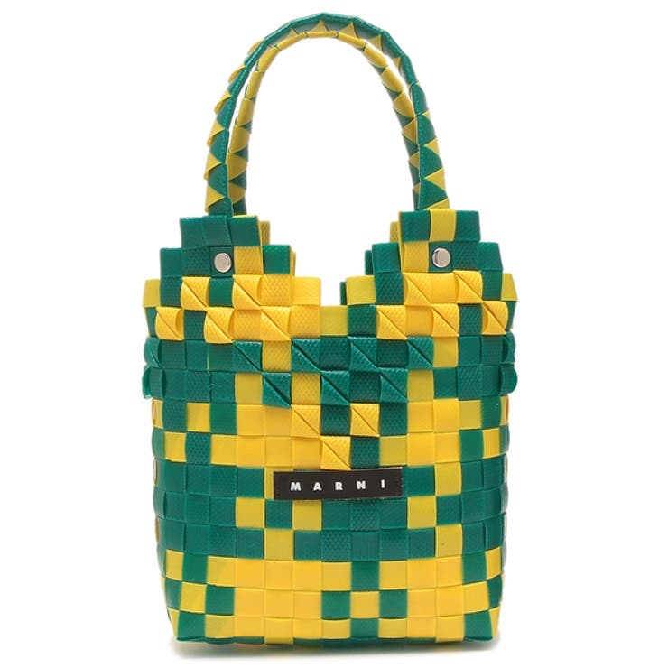 【特別セール品】 マルニ かごバッグ グリーン[品番：AXEB0033696]｜AXES バッグ