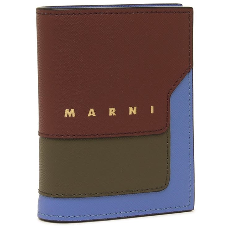 マルニ 二つ折り財布 ブルー[品番：AXEB0037829]｜AXES