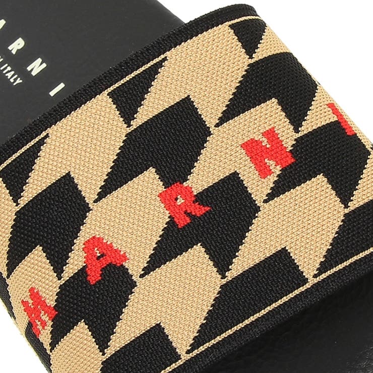【MARNI】関税込☆キャンバス スライド サンダル ベージュ Beige leather Fussbett | Marni