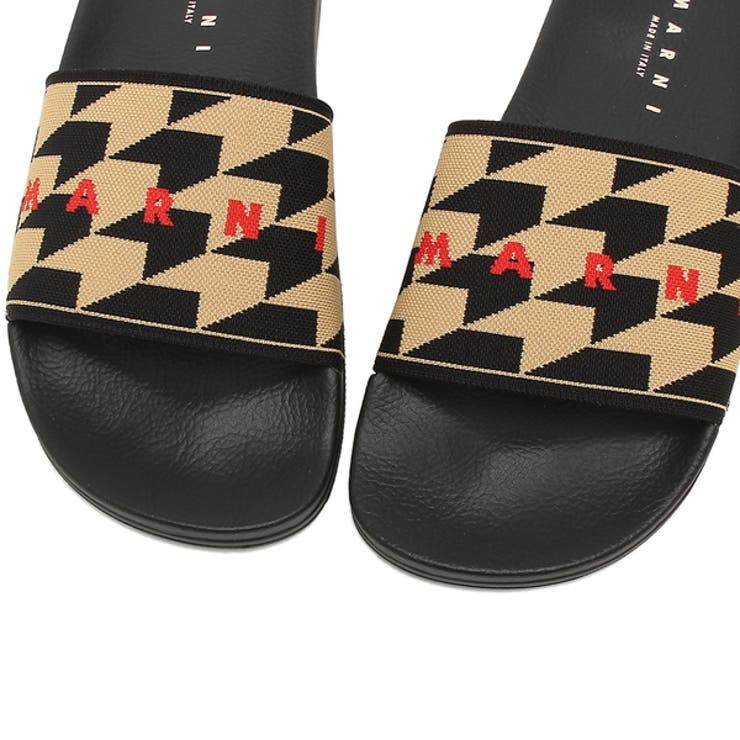 Marni パール装飾 サンダル 黒　マルニ Marniサンダル