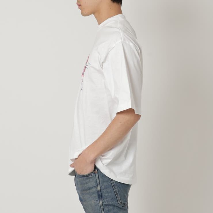 マルニTシャツWHIRLプリントコットンTシャツ半袖TシャツトップスホワイトメンズMARNIHUMU0223PBUSCV18MWW01