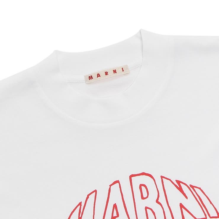 マルニTシャツカットソーオーガニックコットンホワイトメンズMARNIHUMU0223PGUSCV80CLW01