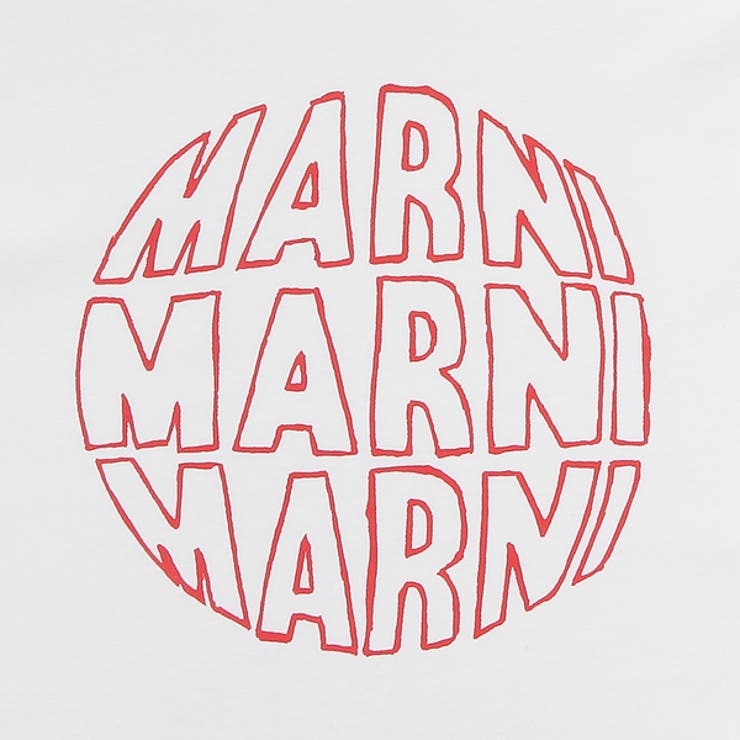 マルニTシャツカットソーオーガニックコットンホワイトメンズMARNIHUMU0223PGUSCV80CLW01