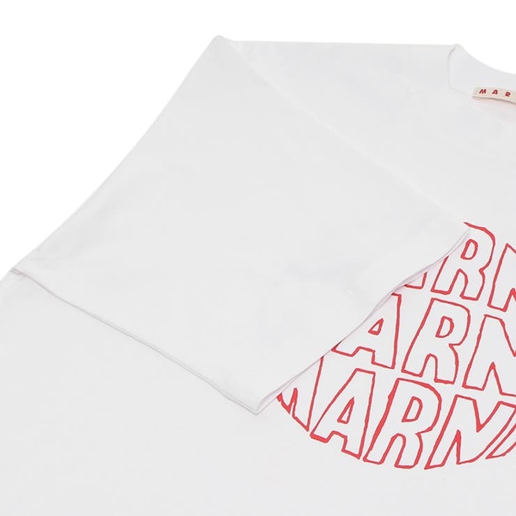 マルニTシャツカットソーオーガニックコットンホワイトメンズMARNIHUMU0223PGUSCV80CLW01