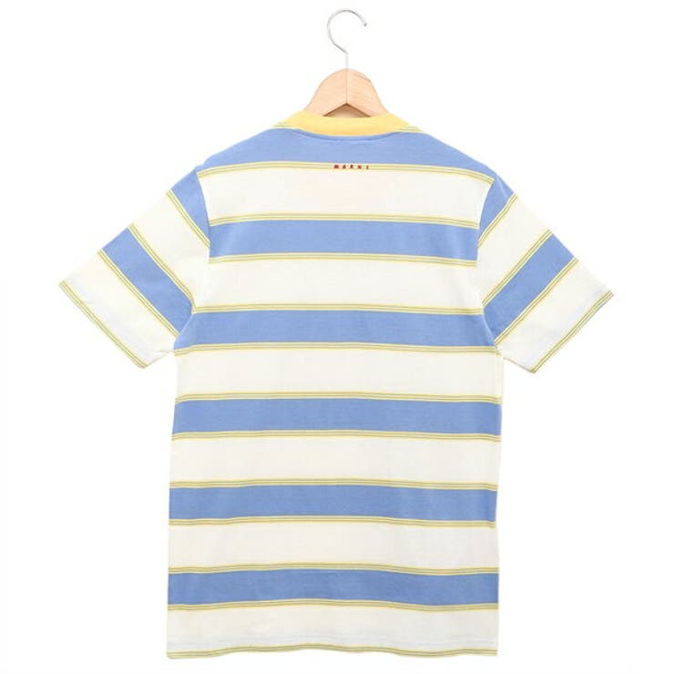 マルニTシャツ半袖カットソートップスパックTブルーホワイトメンズレディースMARNIHUMU0151EXUTC220STY06