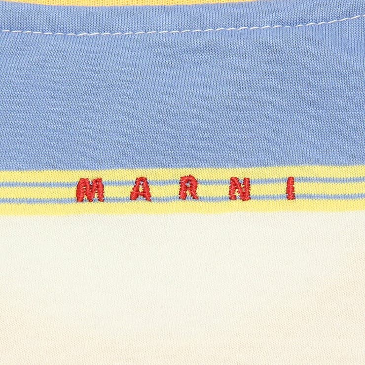 マルニTシャツ半袖カットソートップスパックTブルーホワイトメンズレディースMARNIHUMU0151EXUTC220STY06