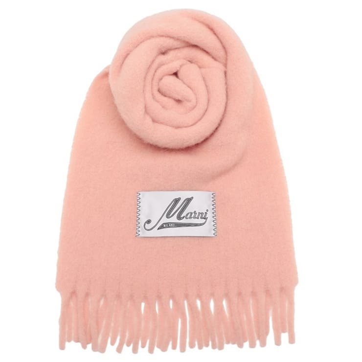 【購入者確定済】MARNI（マルニ）フリンジ付きマフラー MARNI マルニ マフラー SCZC0068Y0 UAW031 メンズ ロゴ フリンジ