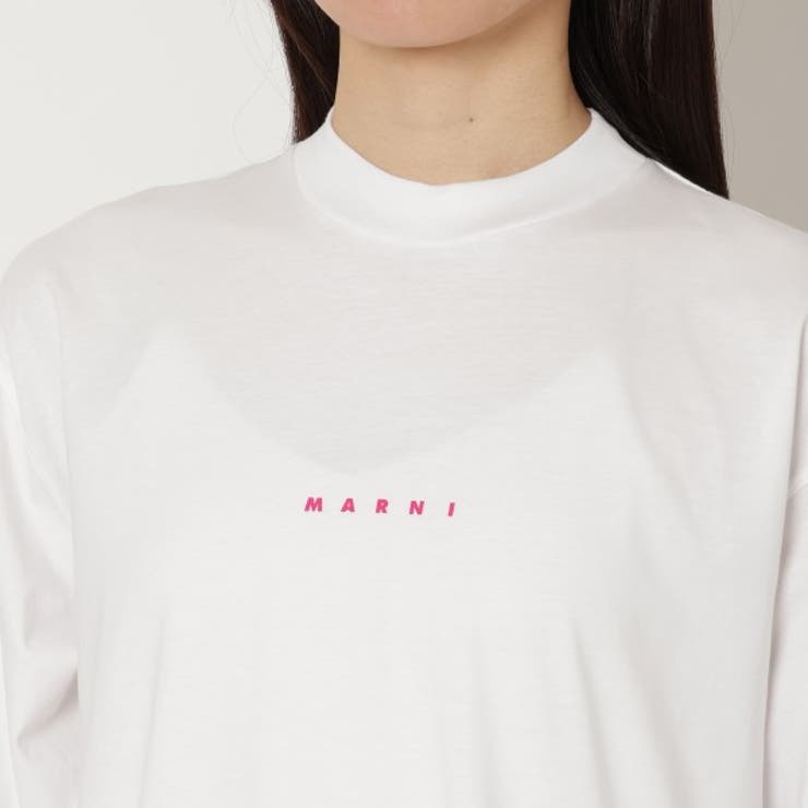 マルニTシャツカットソーオーガニックコットンホワイトレディースMARNITHJE0263P1USCS87L2W01