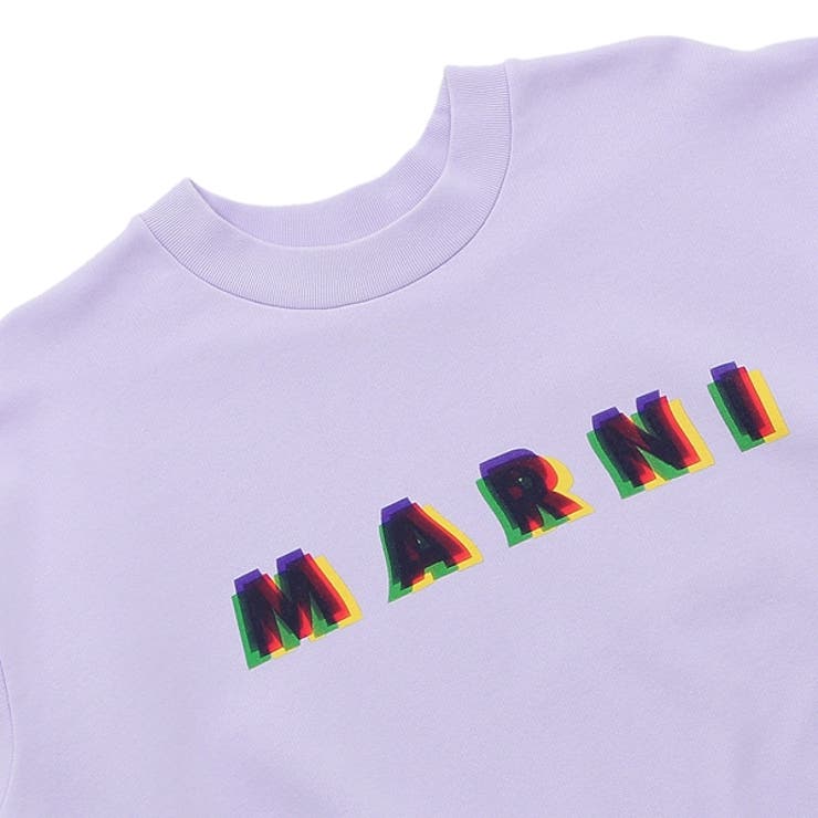 マルニスウェットパープル3DマルニプリントスウェットシャツパープルメンズMARNIUMU0074P2USCV15MCC05