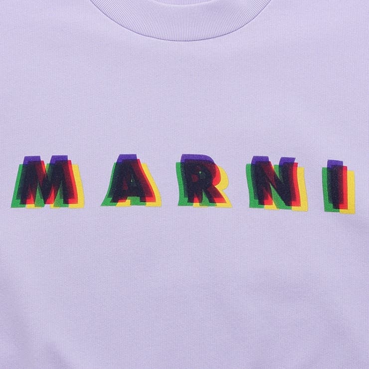マルニスウェットパープル3DマルニプリントスウェットシャツパープルメンズMARNIUMU0074P2USCV15MCC05