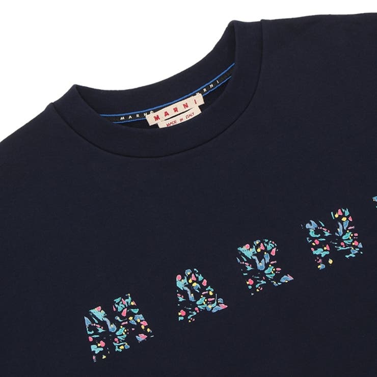 マルニスウェットオーガニックコットンロゴブルーメンズMARNIFUMU0074PDUSCW22FLB95