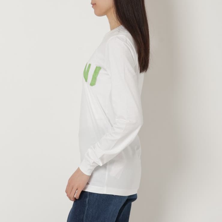 マルニTシャツカットソーオーガニックコットンホワイトレディースMARNITHJE0294P1USCS11L3W01