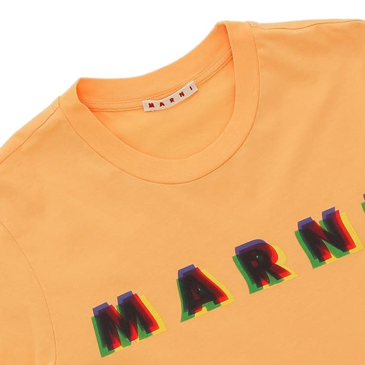 マルニTシャツオレンジ3DマルニプリントオレンジメンズMARNIUMU0198PEUSCV16MCR08