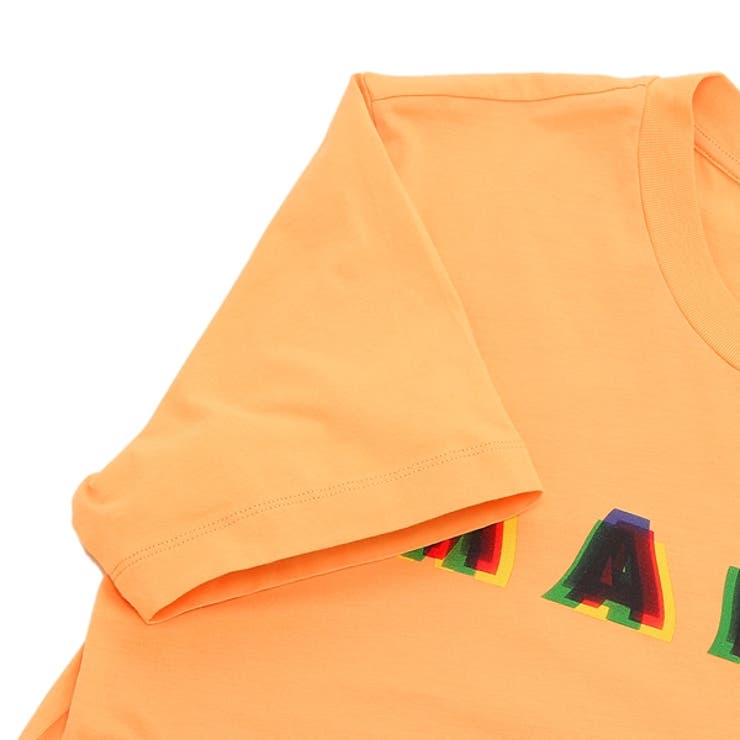 マルニTシャツオレンジ3DマルニプリントオレンジメンズMARNIUMU0198PEUSCV16MCR08
