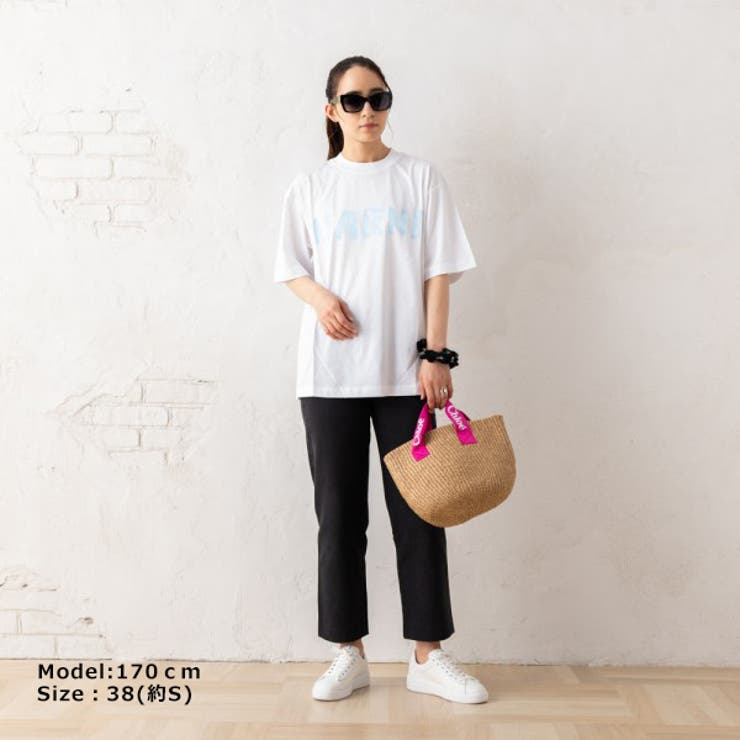マルニTシャツカットソークルーネックロゴホワイトレディースMARNITHJET49EPHUSCS11L4W01