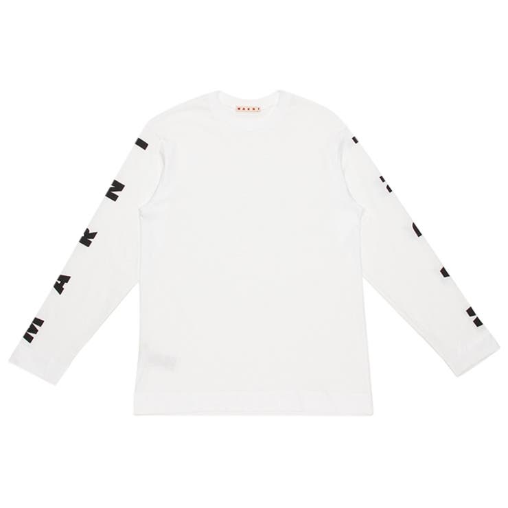 マルニTシャツカットソー子供服ホワイトガールズMARNIM01066M00NEMT170U0M100