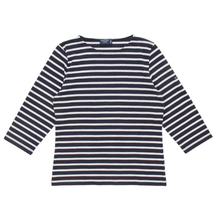 セントジェームスTシャツカットソーガラテアネイビーホワイトレディースST.JAMES4131