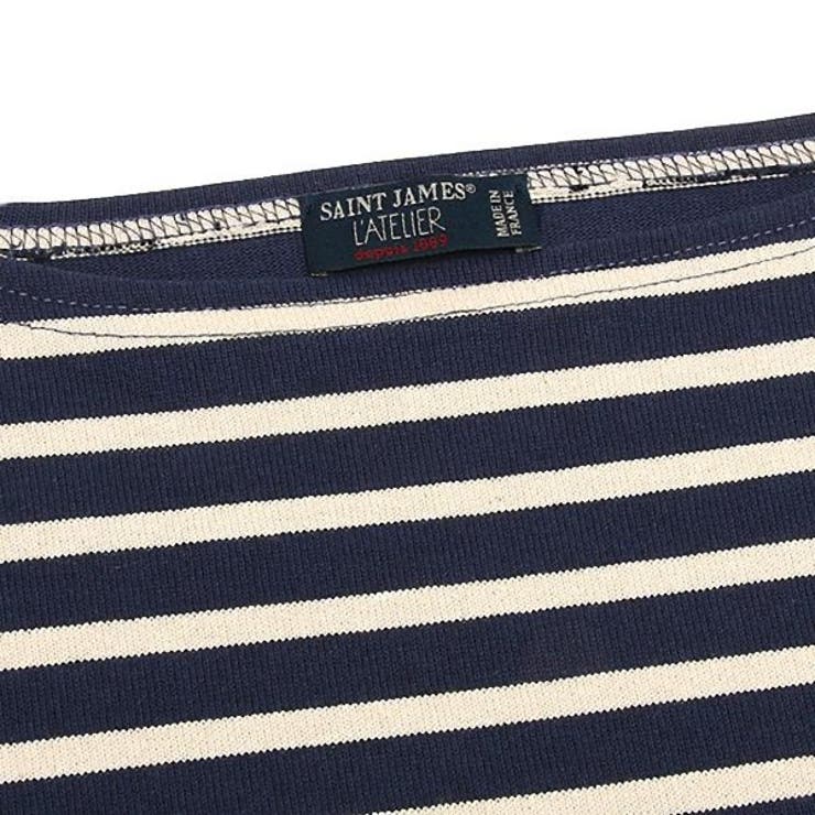 セントジェームスSAINTJAMES長袖ボーダーTシャツ2501MPGUILDORAギルド男女兼用バスクシャツMARINE/ECRUOUESSANT/ウエッソン後継モデル