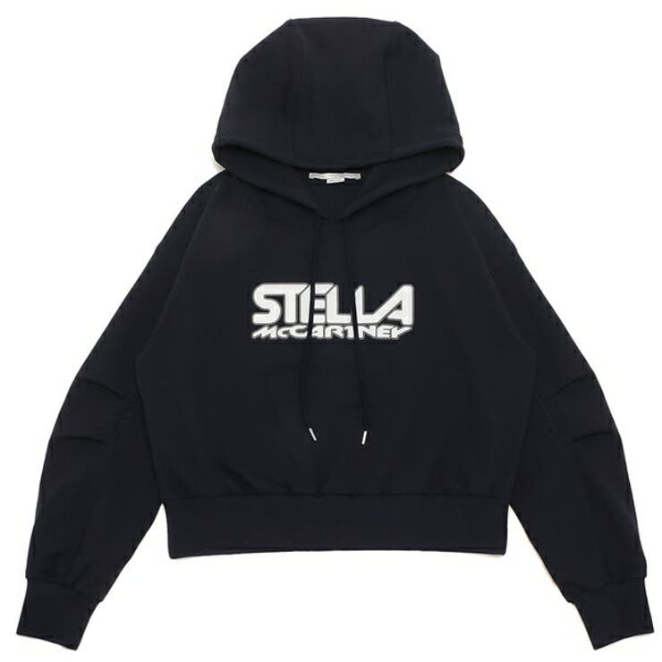 ステラマッカートニーパーカーフーディーロゴネイビーレディースSTELLAMcCARTNEY603682SPW054000