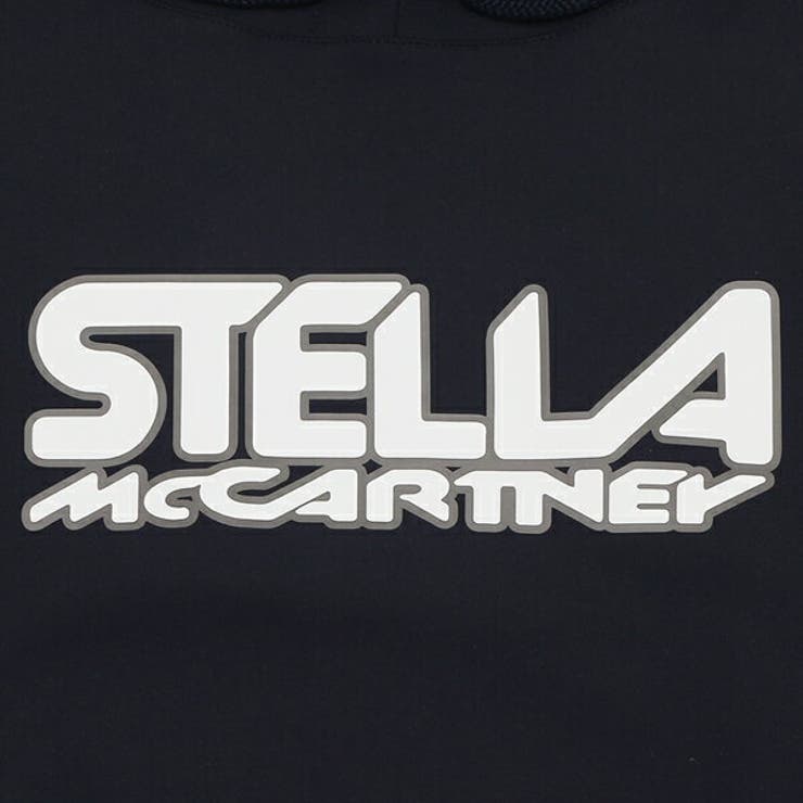 ステラマッカートニーパーカーフーディーロゴネイビーレディースSTELLAMcCARTNEY603682SPW054000