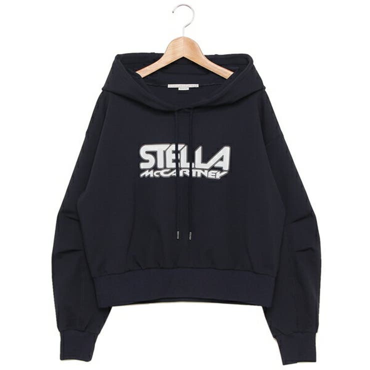 ステラマッカートニーパーカーフーディーロゴネイビーレディースSTELLAMcCARTNEY603682SPW054000