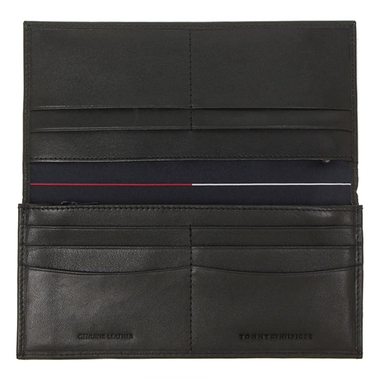 トミーヒルフィガー長財布ウェルスレイラウンドファスナーブラックメンズTOMMYHILFIGER31TL19X006001