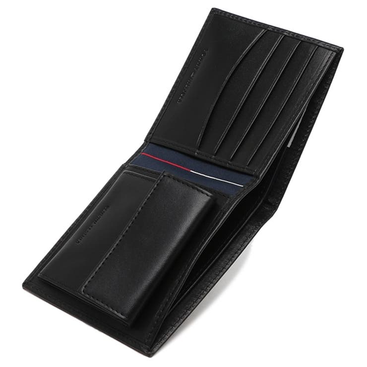 トミーヒルフィガー二つ折り財布ウェルスレイブラックメンズTOMMYHILFIGER31TL25X005001