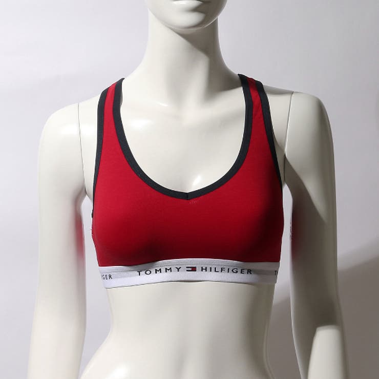 トミーヒルフィガーアウトレットブラレットアンダーウェアスポーツブラレッドレディースTOMMYHILFIGER76A2550611