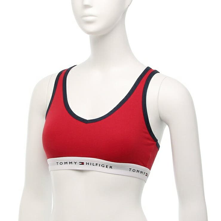 トミーヒルフィガーアウトレットブラレットアンダーウェアスポーツブラレッドレディースTOMMYHILFIGER76A2550611