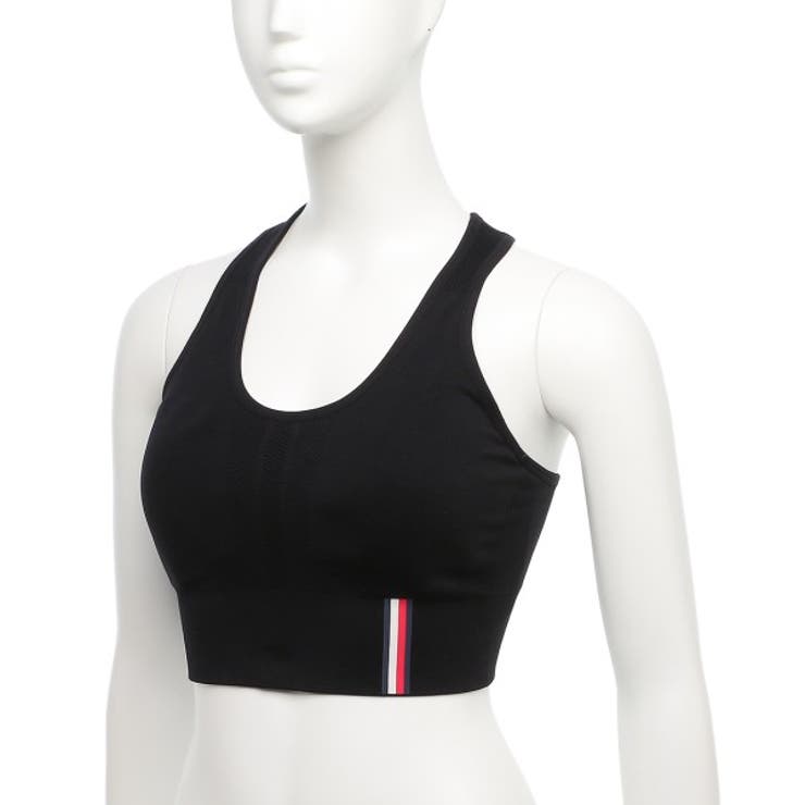 トミーヒルフィガーインナースポーツブラスポーツウェアブラックレディースTOMMYHILFIGERTP2T0505BLK