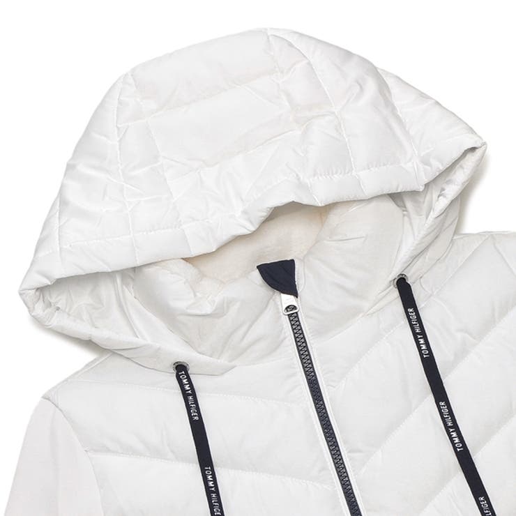 トミーヒルフィガージャケットパデッドジャケットホワイトレディースTOMMYHILFIGERTP35119JWWHT