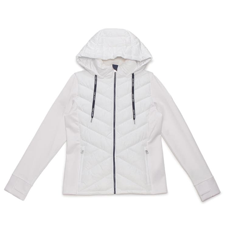 トミーヒルフィガージャケットパデッドジャケットホワイトレディースTOMMYHILFIGERTP35119JWWHT