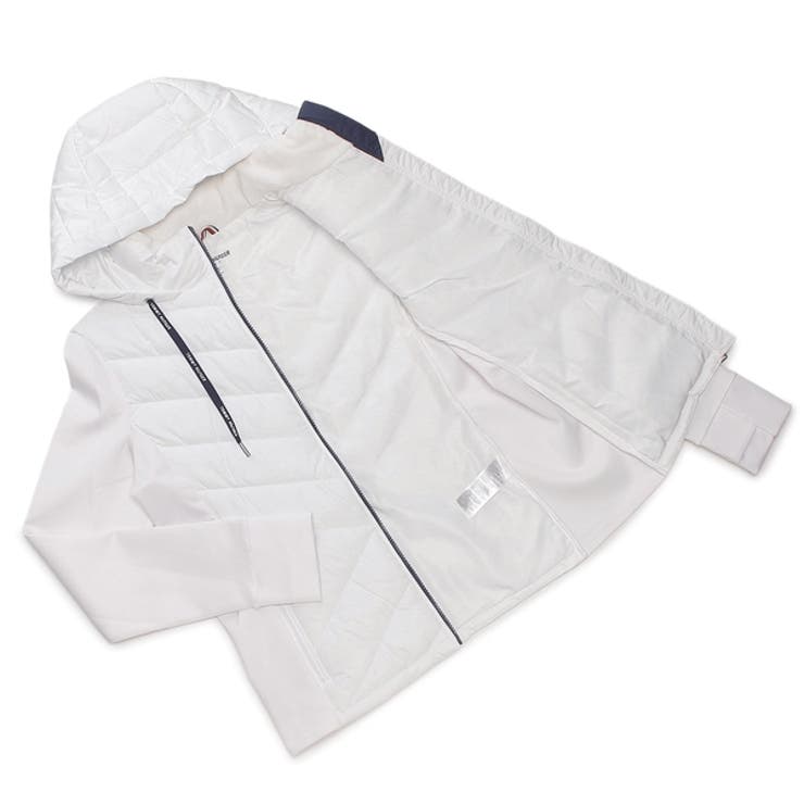 トミーヒルフィガージャケットパデッドジャケットホワイトレディースTOMMYHILFIGERTP35119JWWHT