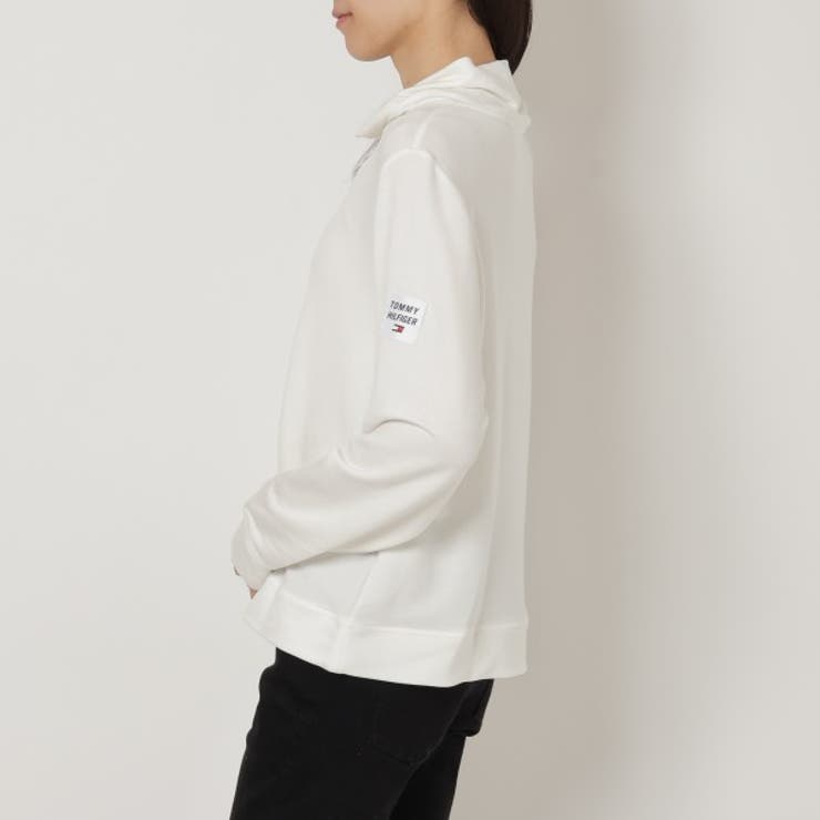 トミーヒルフィガーTシャツカットソートレーナースウェットプルオーバーホワイトレディースTOMMYHILFIGERTP3T1009EGS
